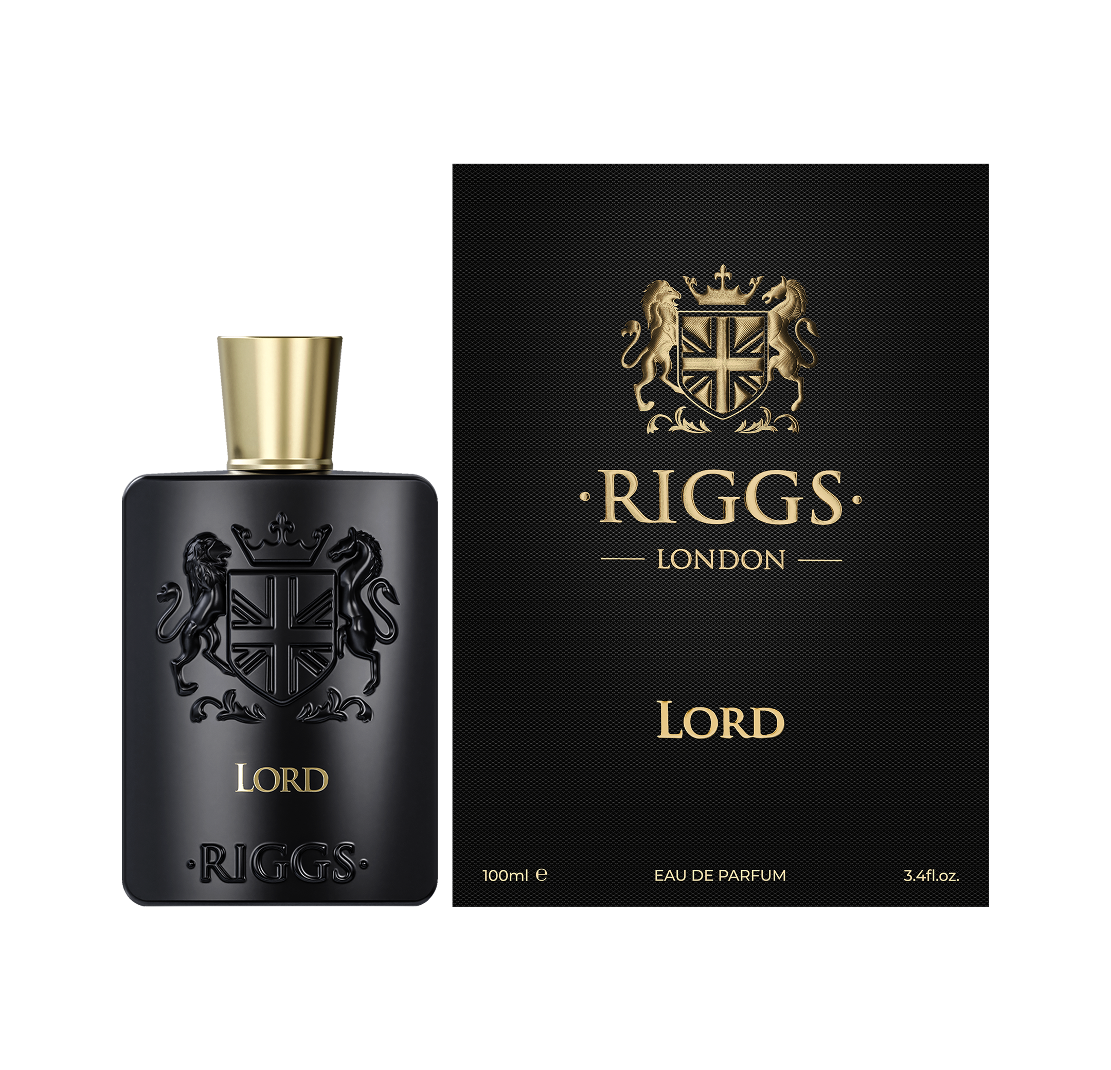 Produktabbildung: Riggs Lord Flakon und Box