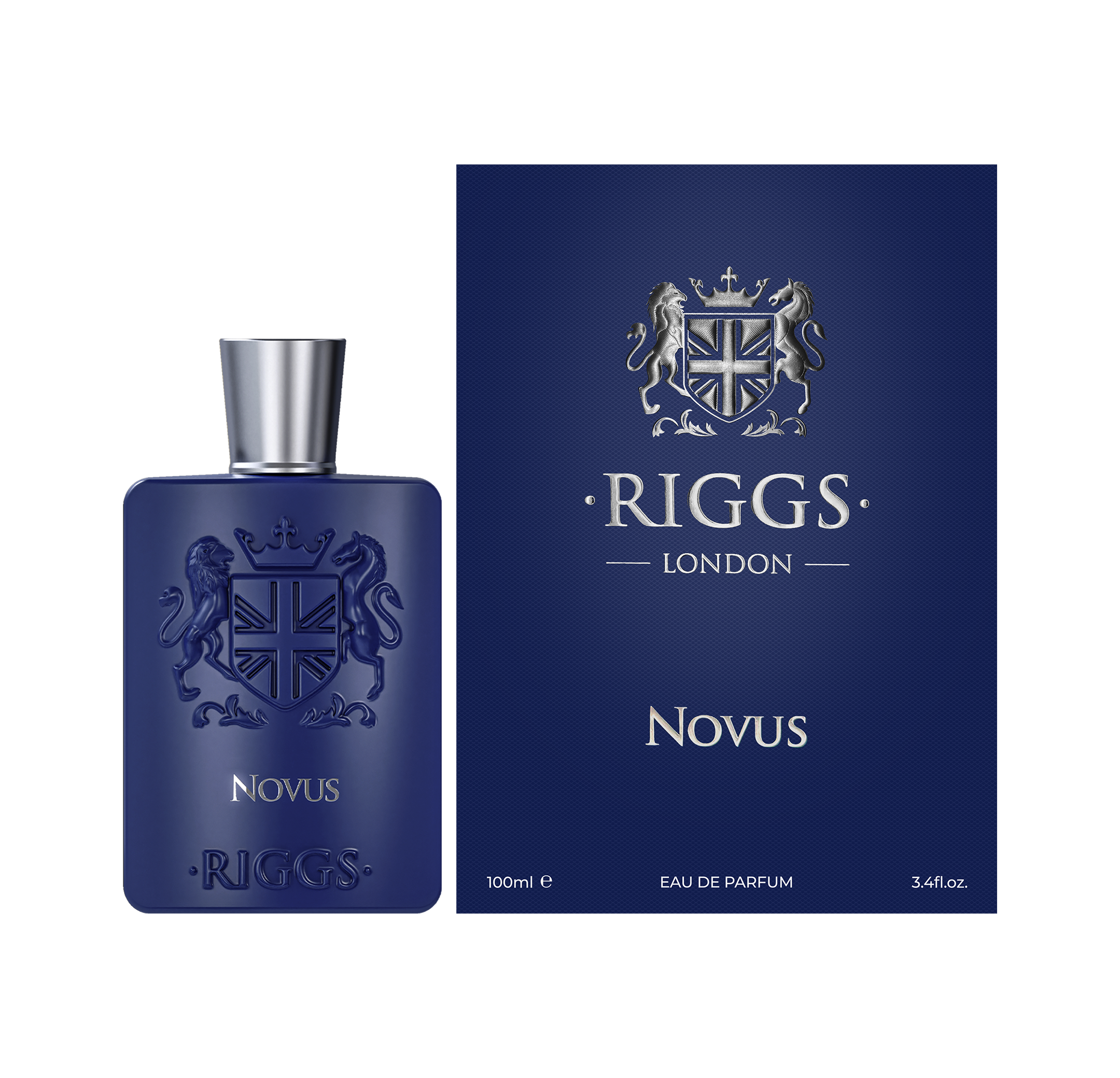 Produktabbildung: Riggs Novus Flakon und Box