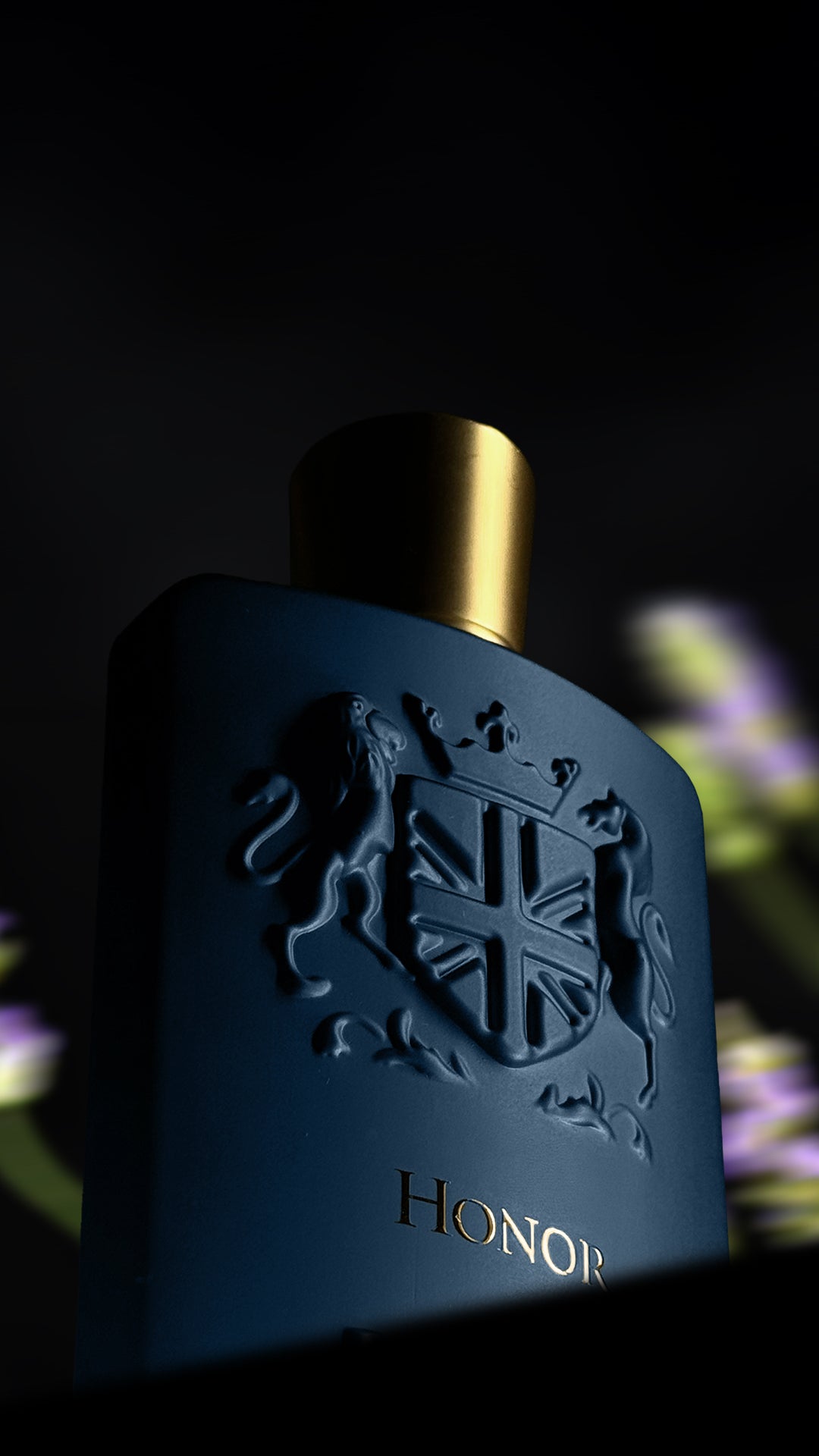 Honor Flakon mit dunklem Hintergrund